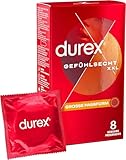 Durex Preservativos Sensitivo XL, Fino para Mayor Sensibilidad, 10 condones XL