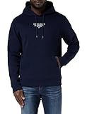 Tommy Jeans TJM REG ESNTL Graphic Hood EXT DM0DM18409 Sudaderas con Capucha, Azul (Dark Night Navy), L para Hombre