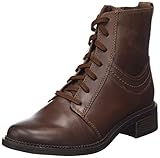 Clarks Maye Step, Botas de Moda Mujer, Dark Tan Lea, 39 EU