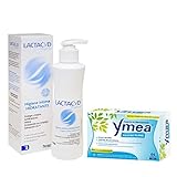 Ymea Vientre Plano - Tratamiento de la Menopausia, Control de Sofocos y Alivia el Hinchazón abdominal + Lactacyd Pharma Hidratante - Protege la hidratación intima diaria