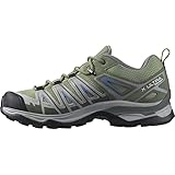 Salomon X Ultra Pioneer Aero Zapatillas de Senderismo para Mujer, Sujeción del pie segura, Estabilidad y amortiguación, Mayor agarre, Oil Green, 37 1/3