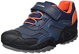 Geox J New Savage Boy B A, Zapatos para Niño, Multicolor (Navy/Orange), 32 EU