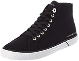 Tommy Hilfiger Mujer Vulcanized Sneaker Essential Highcut Zapatillas, Negro (Black), 42 EU