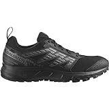 Salomon Wander Zapatillas de Trail Running y Senderismo para Hombre, A punto para el aire libre, Comodidad mullida, Sujeción del pie segura, Black, 44 2/3