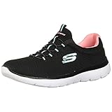 Skechers Summits, Zapatillas de Deporte Mujer, Black Pink BKPK, 36 EU