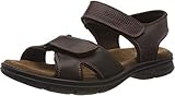 Panama Jack Sanders Basics, Sandalias con Punta Abierta Hombre, Marrón (Marron C1), 44.5 EU