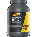 PowerBar Recovery Active Chocolate 1210g - Bebida de Suero de Leche de Regeneración con Carbohidratos + Magnesio y Zinc