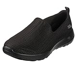 Skechers Go Walk Joy, Zapatillas Mujer, Black Textile Trim, 40.5 EU