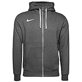 Nike CW6887 Sudadera con capucha para Hombre, Color Gris Carbón/Blanco, Talla L