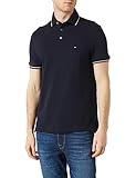 Tommy Hilfiger Hombre Polo de Manga Corta 1985 RWB Tipped Slim Polo Slim Fit, Azul (Desert Sky), XXL