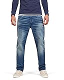 G-STAR RAW 3301 Relaxed Straight Jeans, Vaqueros para Hombre, Azul (Worker Blue Faded 51004-a088-a888), 27W / 34L