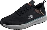 Skechers Crowder Destino, Zapatillas Deportivas Hombre, Negro Black Mesh Synthetic, 43 EU