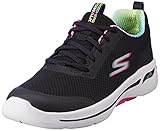 Skechers Go Walk Arch Fit Idyllic, Zapatillas Mujer, Negro y Blanco, 39 EU