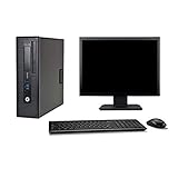 HP EliteDesk 800 G1 SFF - Ordenador de sobremesa (Pantalla de 22', 15 cm, 16 GB, Disco de 2 TB, grabadora de DVD WiFi W7 (reacondicionado)