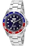 Invicta Pro Diver Reloj de cuarzo para hombre de acero inoxidable, Rojo / Azul, 40 mm