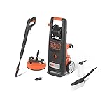 BLACK+DECKER Hidrolimpiadora de Alta Presión BXPW2200PE con Patio Cleaner y Cepillo Fijo (2200 W, 150 Bar, 440 l/h)