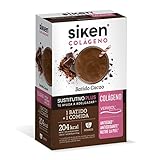 Siken Colágeno - Batido Sustitutivo Plus con Colágeno para el Control de Peso, Sabor Cacao - Estuche con 6 Sobres de 50 g