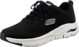 Skechers Arch Fit Paradyme, Zapatillas Hombre, Black/White, 42 EU