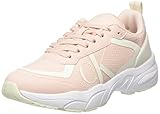 Calvin Klein Jeans Mujer Sneakers Running Retro Tennis Over Mesh Wn Zapatillas Deportivas, Rosa (Peach Blush/Creamy White), 38