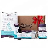 Ardaraz Skincare kit Antiarrugas con Acido Hialuronico Puro y Acido Poliglutamico. Pack regalos originales para mujer con Discos Exfoliantes, Serum, Crema, 5 Mascarillas