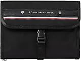 Tommy Hilfiger Hombre Neceser Repreve piel sintética, Multicolor (Black), Talla Única