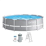 Intex 26716NP - Piscina redonda desmontable intex prisma frame 366x99 cm con depuradora