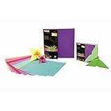 Clairefontaine 95008C - Un paquet de 100 feuilles origami 12x12 cm 80g, Assortiment mixte