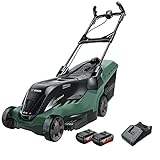 Bosch Cortacésped a batería AdvancedRotak 36-660 (36 Volt, 2X Batería 2,0 Ah, Ancho de Corte: 40 cm, Superficies hasta 660 m², en Caja)