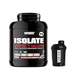 Weider PACK - Isolate Whey 908g Sabor Chocolate + Shaker Regalo, Aislado de Proteina de leche de calidad, 25g Proteína + 5g BCAA por porción