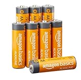 Amazon Basics -Pilas Alcalina AA de 1,5 voltios, gama Performance, Paquete de 8 (el aspecto puede variar)