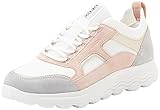 Geox D Spherica C, Zapatillas Mujer, White Nude, 38 EU