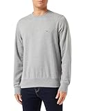 Tommy Hilfiger Hombre Sudadera sin Capucha, Gris (Medium Grey Heather), XS