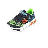 Skechers FLEX-GLOW ELITE VORLO, Zapatillas para Niños, Navy Synthetic & Multi Trim, 34 EU