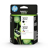 HP 302 X4D37AE, Negro y Tricolor, Pack de 2, Cartuchos de Tinta Originales, Compatible con Impresoras de Inyección de Tinta HP DeskJet 1110, 2130, 3630, HP ENVY 4520, HP OfficeJet 3830, 4650, 5220