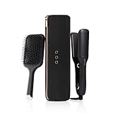 ghd max gift set - Set de regalo plancha de pelo profesional con placas más anchas, cepillo ghd all-rounder y neceser resistente al calor, tecnología dual-zone, edición 2023