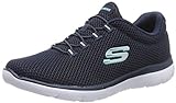 Skechers Summits 12985, Zapatillas de Deporte Mujer, Navy Mesh White Trim, 36 EU