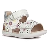 Geox B Sandal Tapuz Girl, Sandalia, para Bebé-Niñas, Multicolor (White Lt Rose), 24 EU