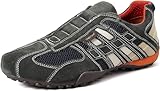 Geox Uomo Snake L, Sneakers para Hombre, Multicolor (Dk Grey/Off White), 42 EU