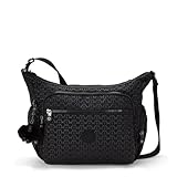 Kipling Gabbie Bandolera Mediana, Signature Emb (Negro)