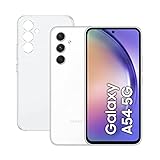 SAMSUNG Galaxy A54 5G (256GB, 8GB de RAM) Smartphone Android Color Blanco, Pantalla Infinity-O FHD+ de 6,4 Pulgadas, Batería de 5000 mAh, Exclusivo Amazon (Versión española)