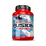 Amix - Proteína Whey Pure Fusion - Suplemento Alimenticio - Mejora del Rendimiento - Contiene Aminoácidos Bcaa - Glutamina en Polvo - Nutrición Deportiva- Sabor Moca/ Chocolate / Café - Bote de 1 Kg