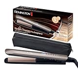 Remington Plancha de Pelo Profesional Keratin Therapy Pro, Queratina y Aceite Almendras, Placas Flotantes Extralargas, Cerámica, 5 Temperaturas hasta 230°C, Digital, S8593