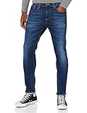 Tommy Jeans Hombre Pantalón Vaquero Austin Slim Tapered Stretch, Azul (Aspen Dark Blue Stretch), 31W / 32L