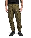 G-STAR RAW Rovic Zip 3d Regular Tapered Pants, Pants Hombre, Verde (Dark Olive D02190-d213-c744), 28W / 30L