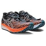 Asics Fuji Speed, Trail Running Shoe Mujer, Black/Nova Orange, 40 EU