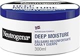 Neutrogena Fórmula Noruega Hidratación Profunda Bálsamo Reconfortante (300 ml), crema hidratante corporal y facial con tecnología Pro-Ceramida para pieles secas