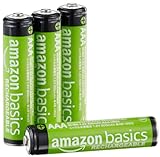 Amazon Basics - Pilas AAA recargables, precargadas, NiMh, paquete de 4 (el aspecto puede variar)