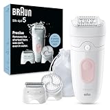 Braun Silk-épil 5, Depiladora Eléctrica Para Una Eliminación Del Vello Fácil, Piel Suave Duradera, 5-060, Blanco/Flamenco