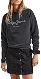 Pepe Jeans Harley Sweatshirt, Negro (Black), XL para Mujer