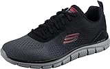 Skechers 232399, Zapatillas Hombre, Black Mesh/Charcoal Trim, 41 EU